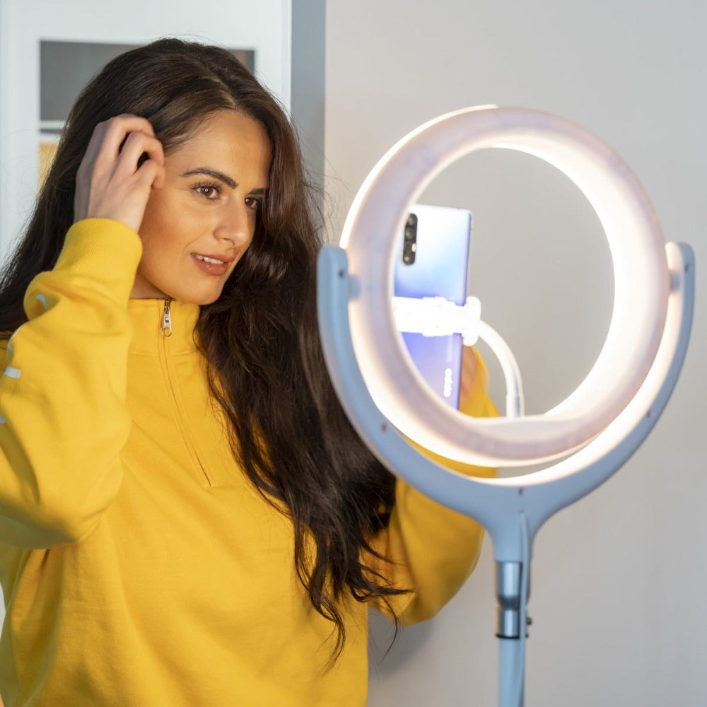 4Smarts LoomiPod Skrivebords Lampe m. LED Selfie Ring Light