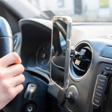 4smarts UltiMag Clamp Magnetisk Mobilholder til Bil - MagSafe Kompatibel - Sort