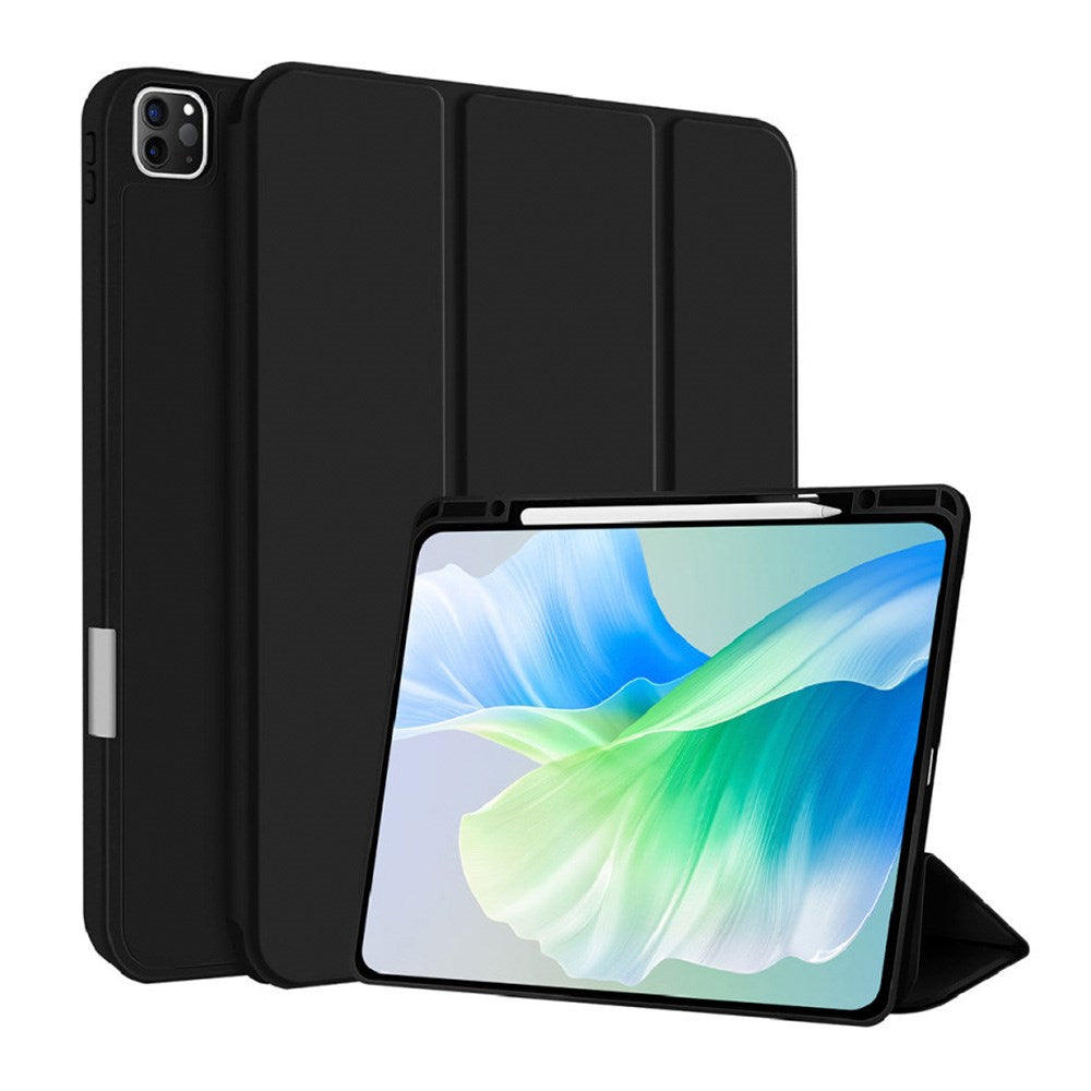 iPad Pro 11" (2025 / 2024) 4smarts Basic Folio Flip Cover m. Pen Holder - Sort - (DEMO)