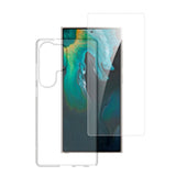 Samsung Galaxy S25 Ultra - 4Smarts 360° Protection Set m. Cover & Skærmbeskyttelsesglas - Gennemsigtig