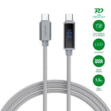4smarts - DigitCord USB-C Kabel 100W - 1.5m - Grå