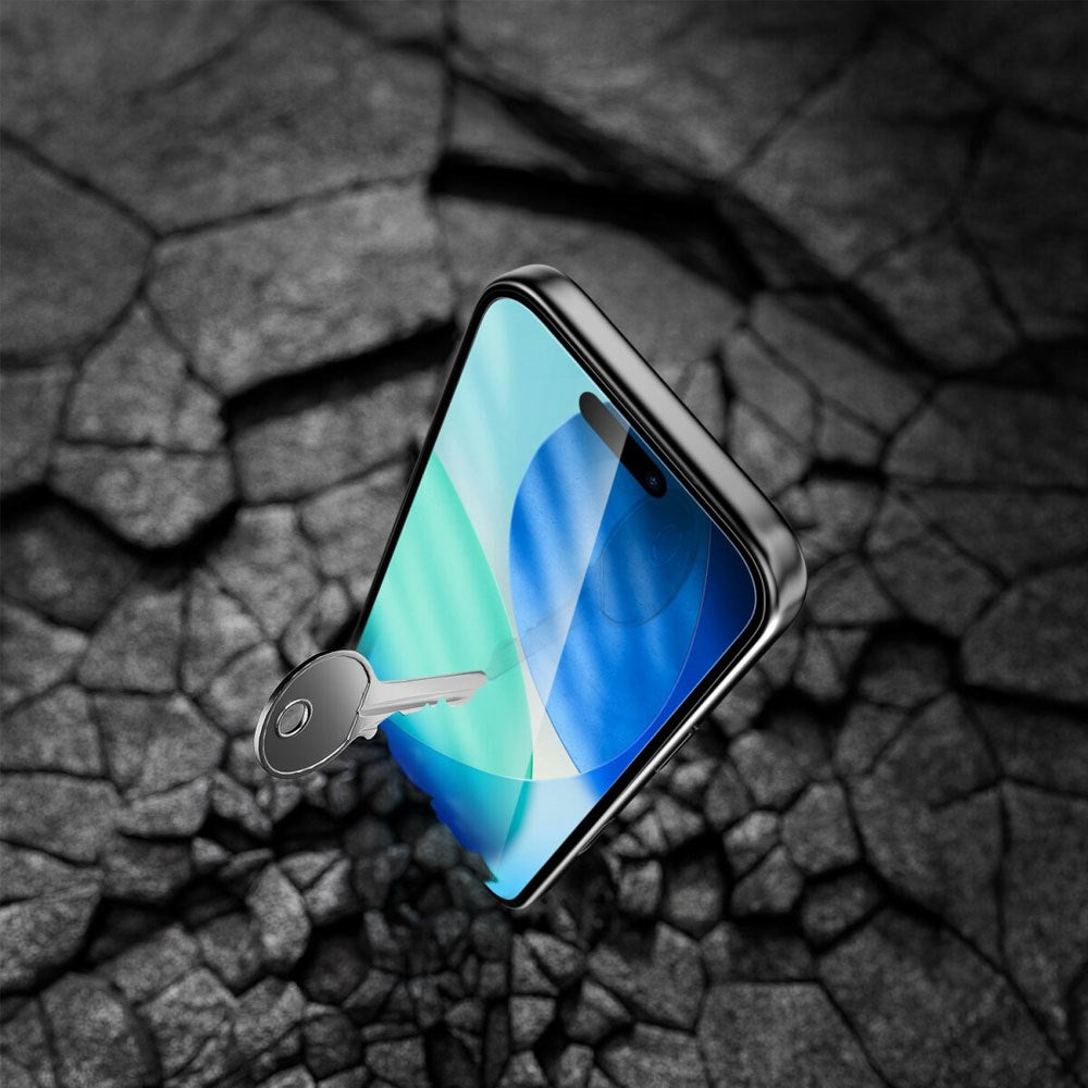 4Smarts iPhone 17 Pro Max Second Glass Hærdet Glas m. Monteringsramme - Case Friendly - Gennemsigtig