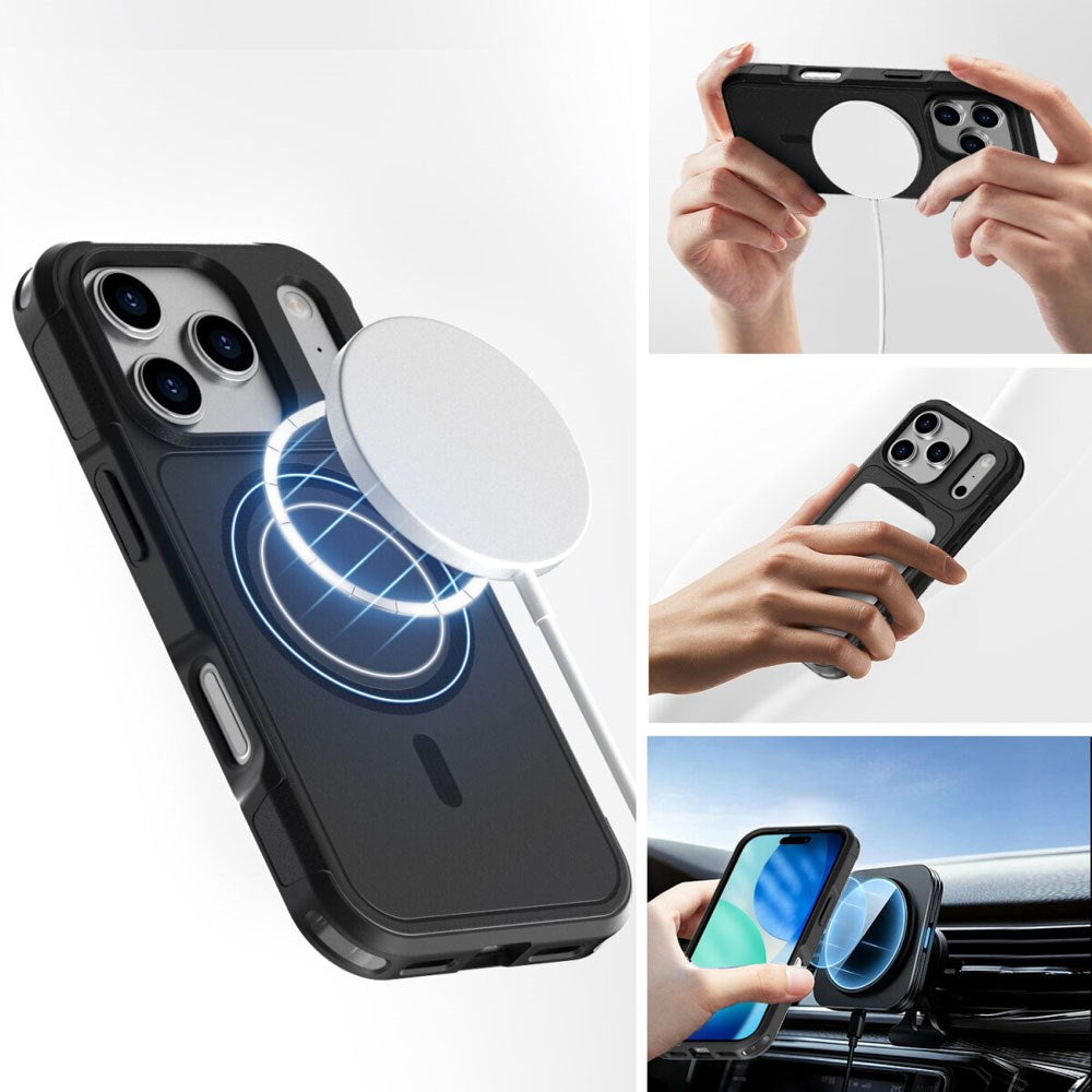4Smarts iPhone 17 Pro Defend Mobil Cover - MagSafe Kompatibel - Sort