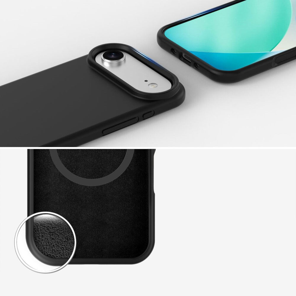 4Smarts iPhone Air Silikone Mobil Cover - MagSafe Kompatibel - Sort