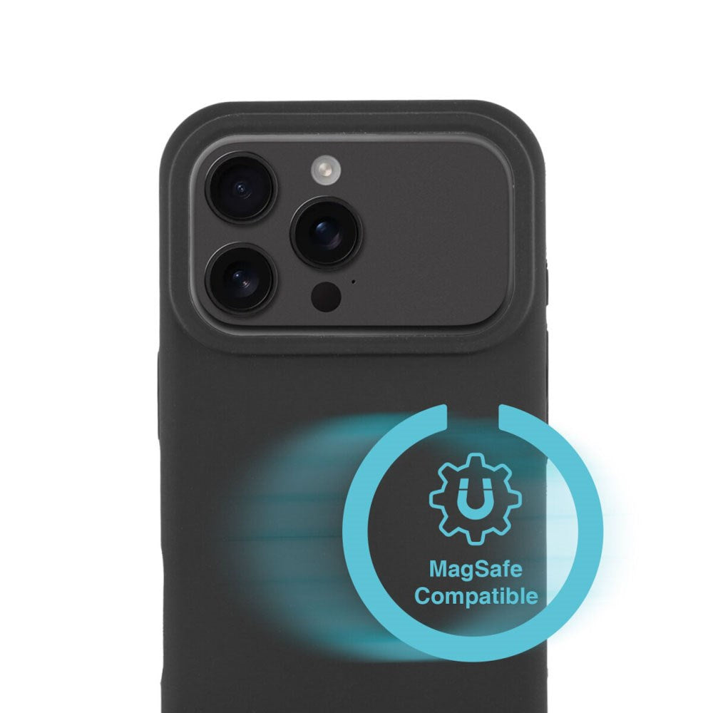 4Smarts iPhone 17 Pro Max Silikone Mobil Cover - MagSafe Kompatibel - Sort