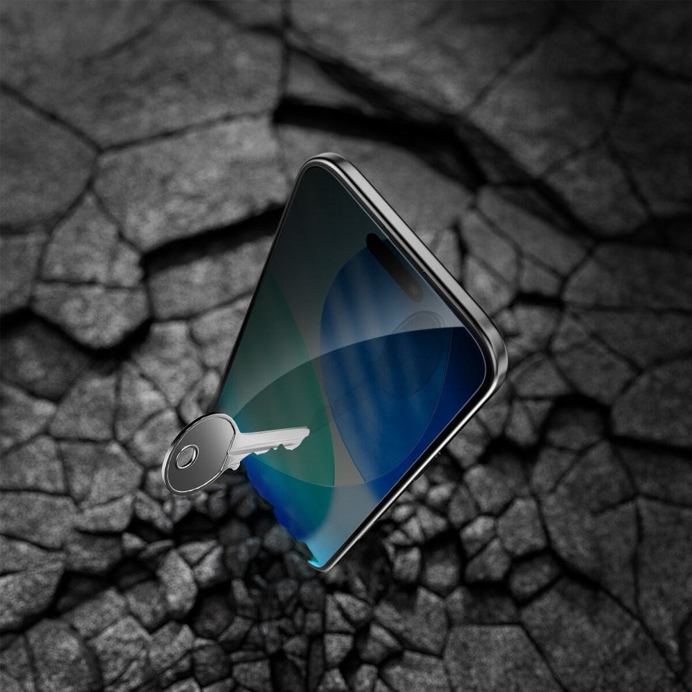 4Smarts iPhone Air Second Glass Beskyttelsesglas m. Monteringsramme - Privacy Funktion - Gennemsigtig