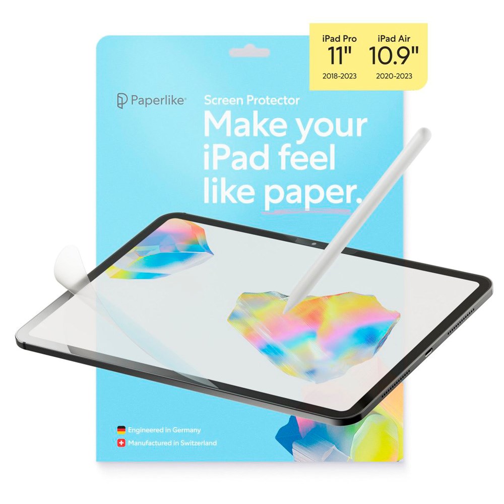 Paperlike - iPad Pro 11" (2022 / 2021 / 2020 / 2018) / iPad Air 10.9" (2022 / 2020) Skærmbeskytter - 2 stk - Gennemsigtig