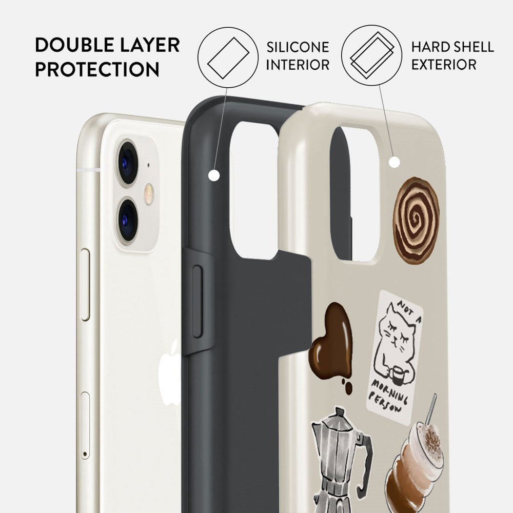 iPhone 11 Burga Tough Fashion Cover - Oat Milk Please