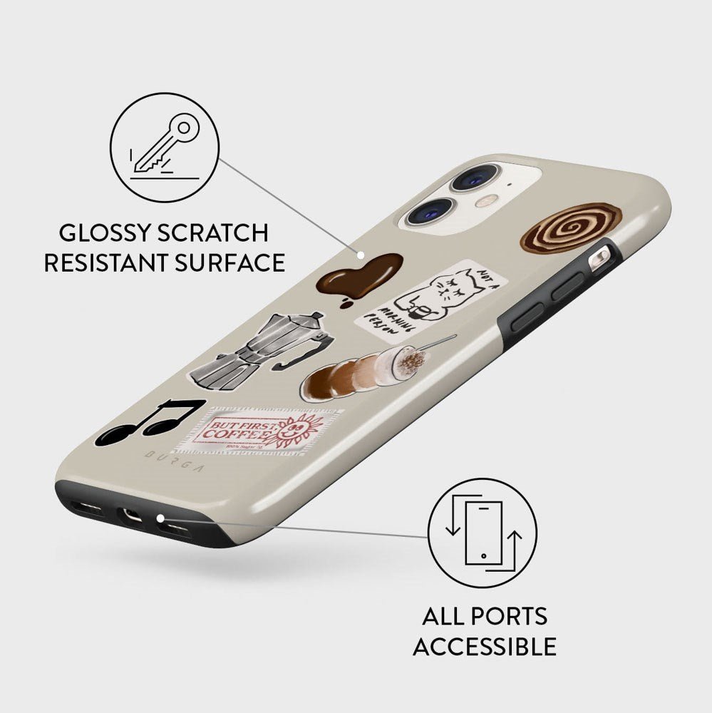 iPhone 11 Burga Tough Fashion Cover - Oat Milk Please