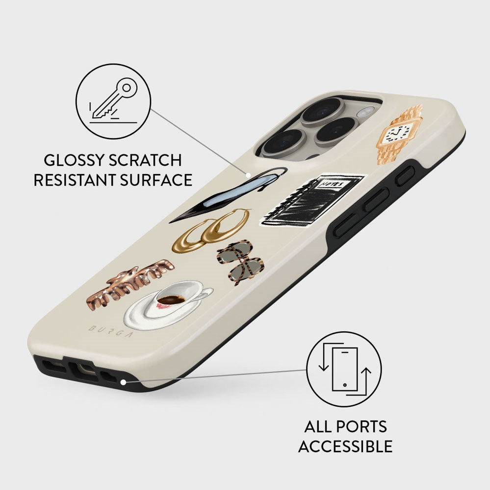 iPhone 16 Pro Burga Tough Fashion Cover - Boss Babe