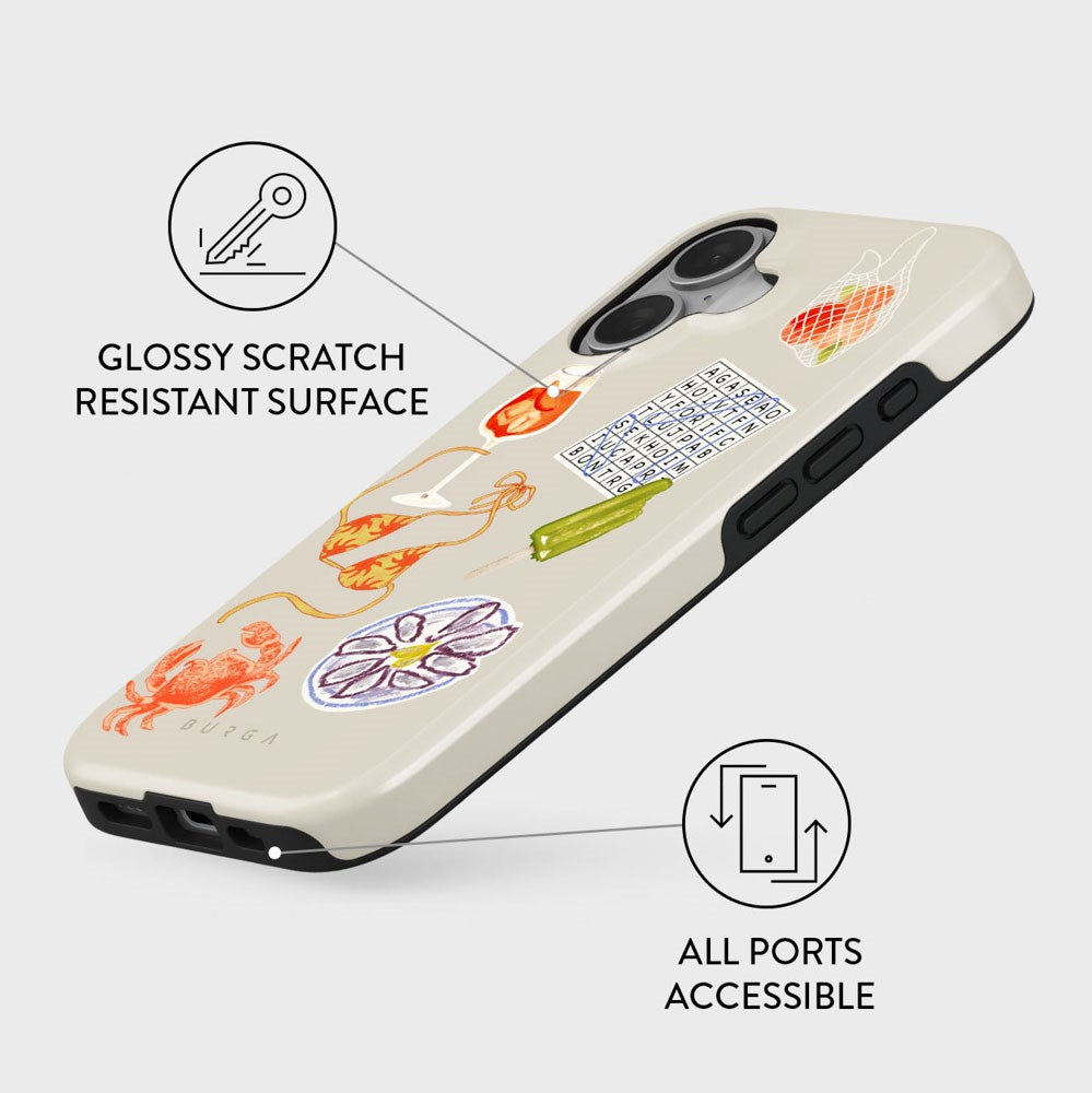 iPhone 16 Burga Tough Fashion Cover - Seaside Muse