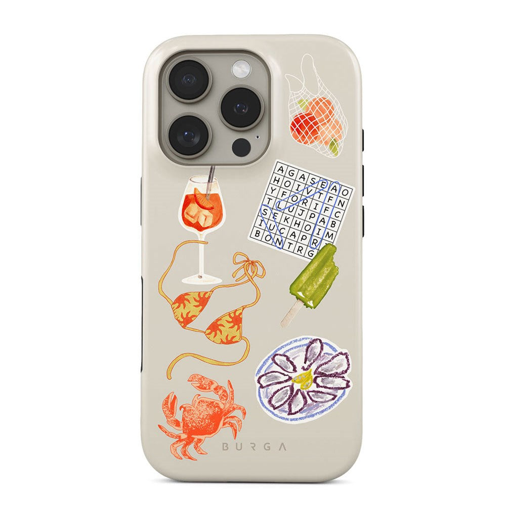 iPhone 16 Pro Burga Tough Fashion Cover - Seaside Muse
