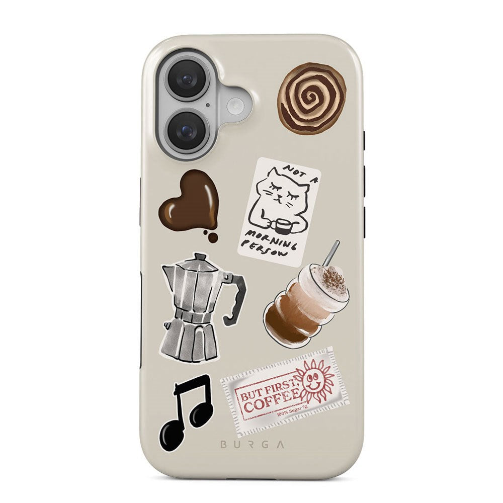iPhone 16 Burga Tough Fashion Cover - Oat Milk Please