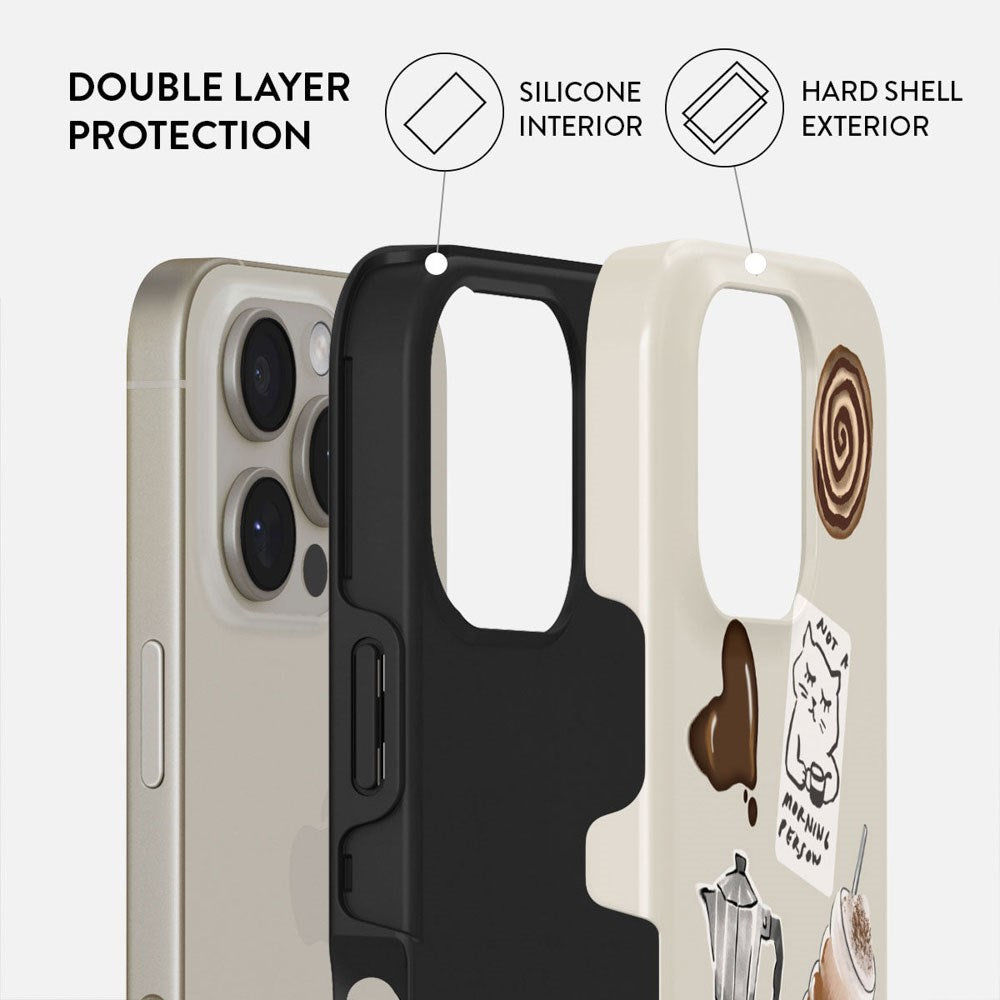 iPhone 16 Pro Burga Tough Fashion Cover - Oat Milk Please