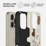 iPhone 16 Pro Burga Tough Fashion Cover - Oat Milk Please