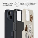 iPhone 15 Burga Tough Fashion Cover - Oat Milk Please
