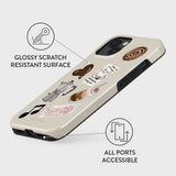 iPhone 15 Burga Tough Fashion Cover - Oat Milk Please