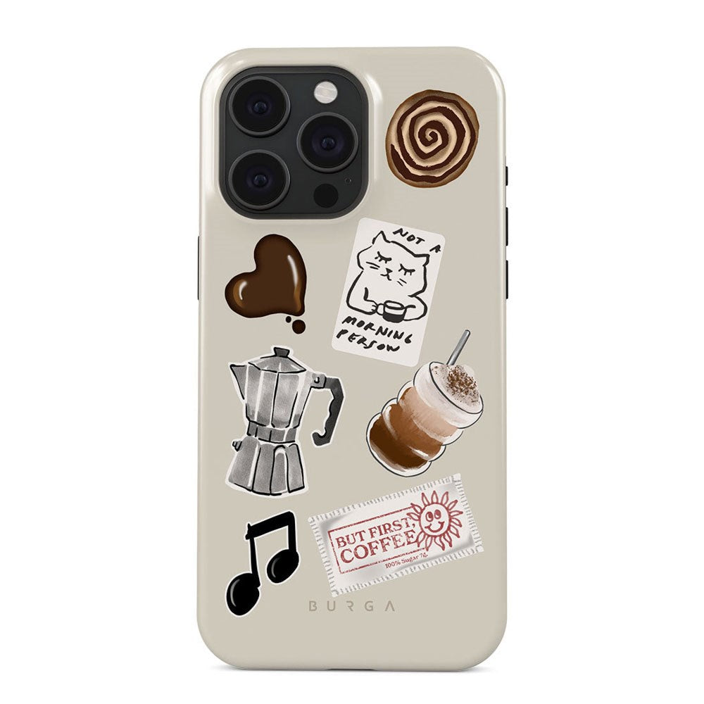iPhone 15 Pro Burga Tough Fashion Cover - Oat Milk Please
