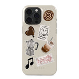iPhone 15 Pro Burga Tough Fashion Cover - Oat Milk Please