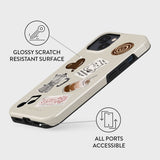 iPhone 14 Burga Tough Fashion Cover - Oat Milk Please