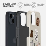 iPhone 13 Burga Tough Fashion Cover - Oat Milk Please