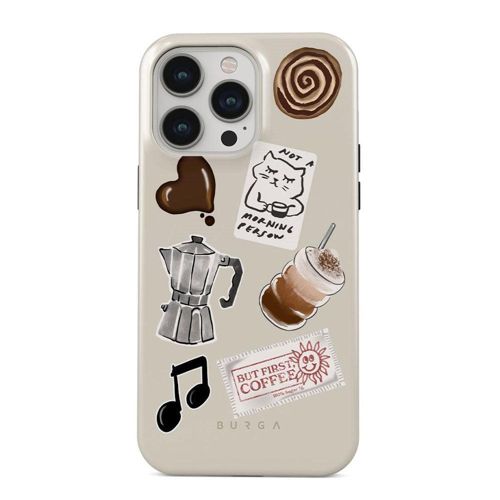 iPhone 13 Pro Burga Tough Fashion Cover - Oat Milk Please