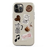 iPhone 12 / 12 Pro Burga Tough Fashion Cover - Oat Milk Please