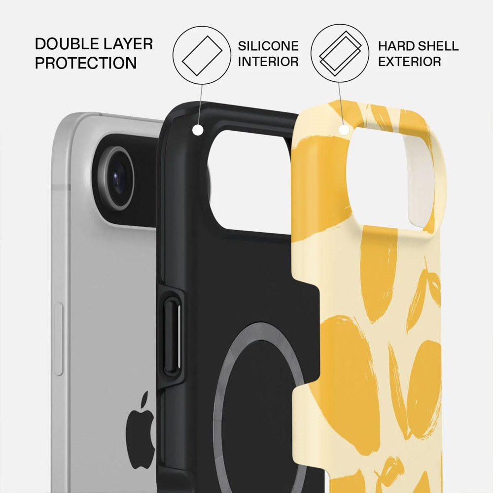 iPhone Air Burga Tough Fashion Cover - MagSafe Kompatibel - Lemon Tart