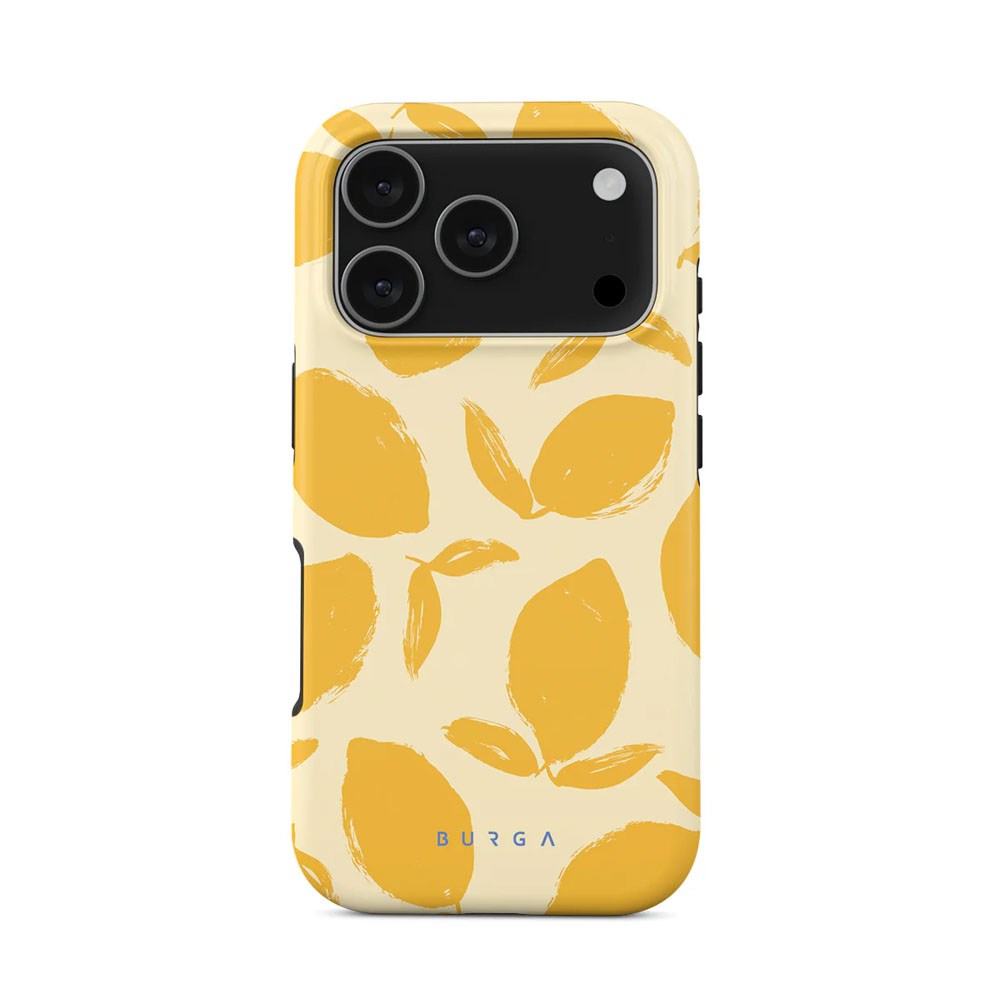 iPhone 17 Pro Burga Tough Fashion Cover - MagSafe Kompatibel - Lemon Tart
