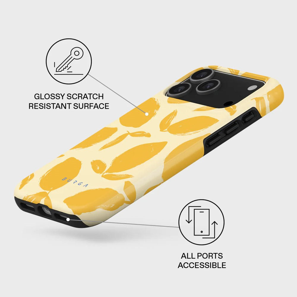 iPhone 17 Pro Max Burga Tough Fashion Cover - MagSafe Kompatibel - Lemon Tart
