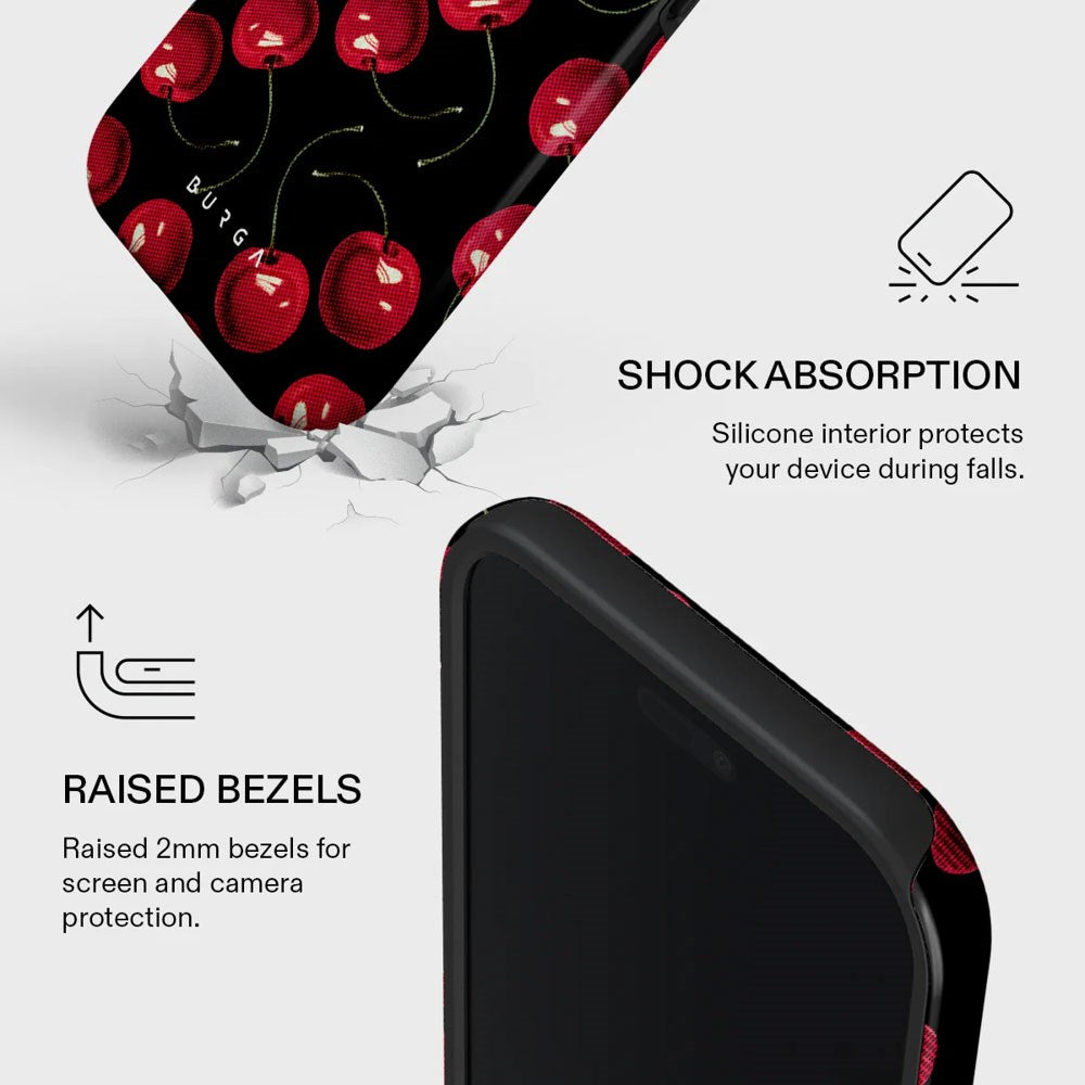 iPhone Air Burga Tough Fashion Cover - MagSafe Kompatibel - Cherrybomb
