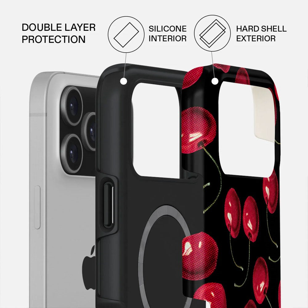 iPhone 17 Pro Max Burga Tough Fashion Cover - MagSafe Kompatibel - Cherrybomb