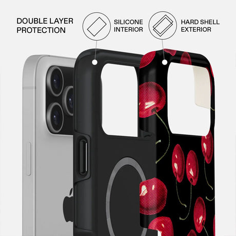 iPhone 17 Pro Max Burga Tough Fashion Cover - MagSafe Kompatibel - Cherrybomb