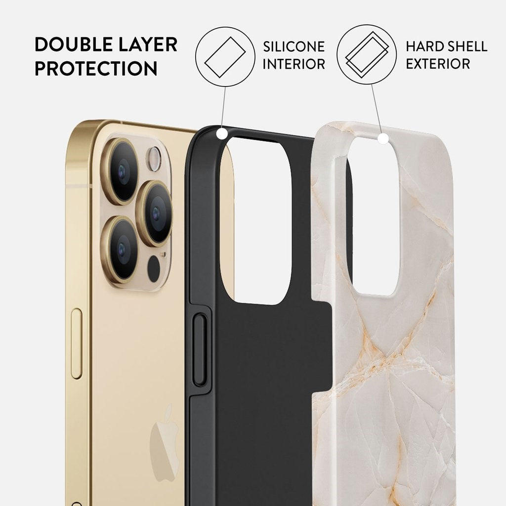 Burga iPhone 13 Pro Tough Fashion Cover - Vanilla Sand