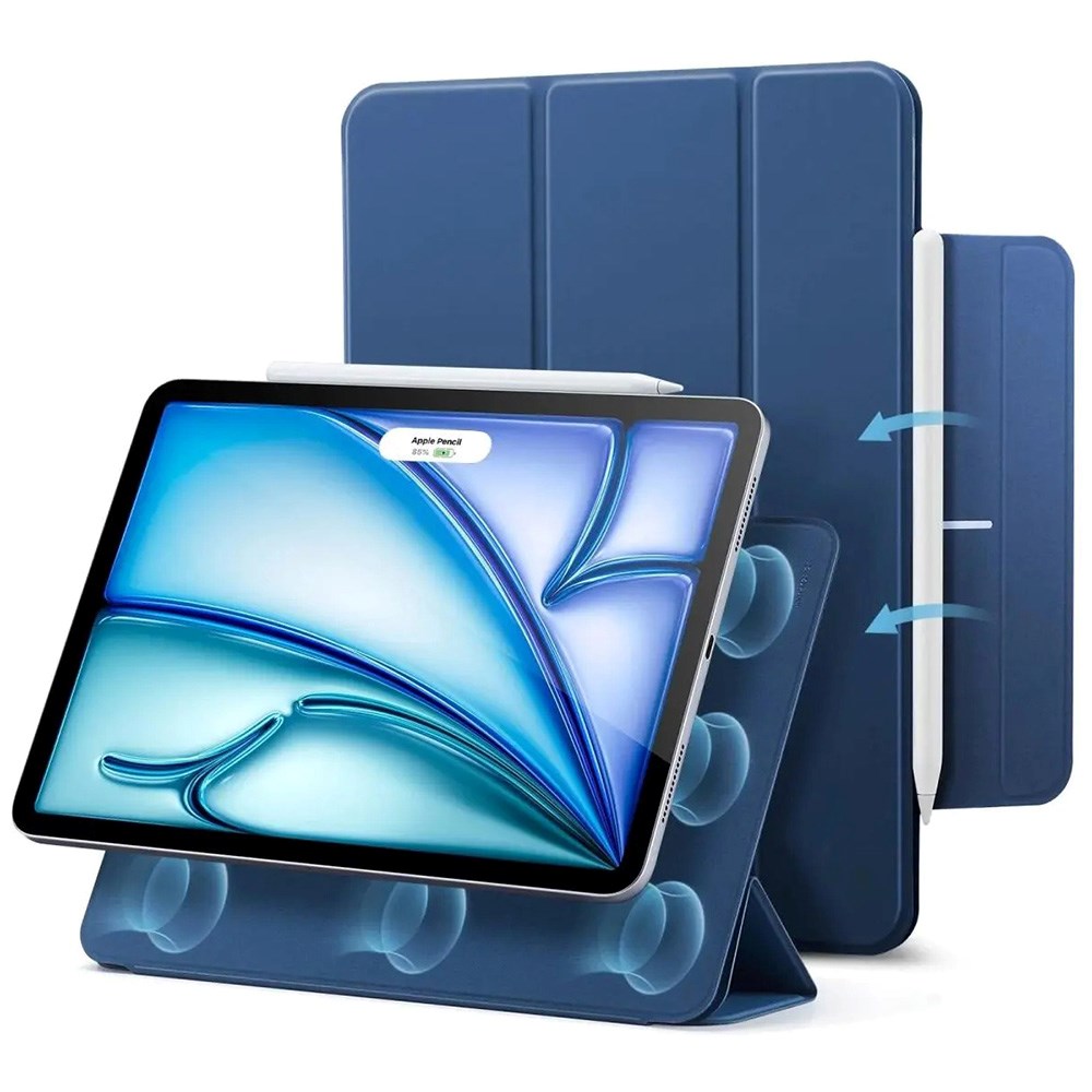 ESR iPad Air 11" (2025 / 2024) / Air (2022 / 2020) Rebound Magnetic Flip Cover - Blå