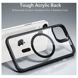 ESR - iPhone 14 / 13 - Classic Hybrid Cover - MagSafe Kompatibel - Gennemsigtig / Sort