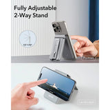 ESR - GeoWallet Kortholder m. Ståfunktion - MagSafe Kompatibel - Grå