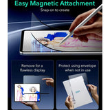 ESR iPad Pro 13" (2024) Paper Skærmbeskyttelse - Magnetisk - Mat / Gennemsigtig