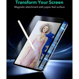 ESR iPad Pro 13" (2024) Paper Skærmbeskyttelse - Magnetisk - Mat / Gennemsigtig