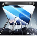 ESR iPhone 16 Skærmbeskyttelse Hærdet Glas m. Monteringsramme - Gennemsigtig