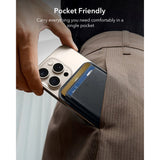 ESR Kunstlæder Kortholder m. MagSafe - Blå