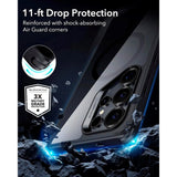 ESR - Samsung Galaxy S25 Ultra - Classic Hybrid Cover - MagSafe Kompatibel - Gennemsigtig / Sort