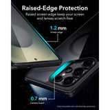 ESR - Samsung Galaxy S25 Ultra - Classic Hybrid Cover - MagSafe Kompatibel - Gennemsigtig / Sort