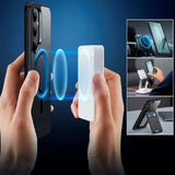 ESR - Samsung Galaxy S25+ (Plus) - Classic Hybrid Cover - MagSafe Kompatibel - Gennemsigtig / Sort