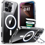 ESR - iPhone 16 Pro - Classic Hybrid Cover m. Kickstand - MagSafe Kompatibel - Gennemsigtig