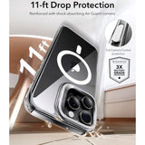 ESR - iPhone 16 Pro - Classic Hybrid Cover m. Kickstand - MagSafe Kompatibel - Gennemsigtig