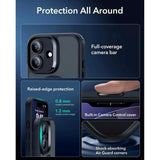 iPhone 17 ESR Classic Hybrid Cover m. Indbygget Camera Control Knap - MagSafe Kompatibel - Mat Sort