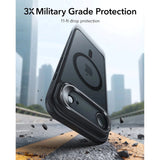 ESR iPhone Air Classic Hybrid Stash Cover m. Kickstand - MagSafe Kompatibel - Mat Sort