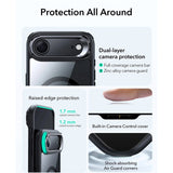 ESR iPhone Air Classic Hybrid Stash Cover m. Kickstand - MagSafe Kompatibel - Gennemsigtig / Sort