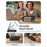 ESR iPhone 17 Pro Max Classic Hybrid Stash Cover m. Kickstand - MagSafe Kompatibel - Mat Sort